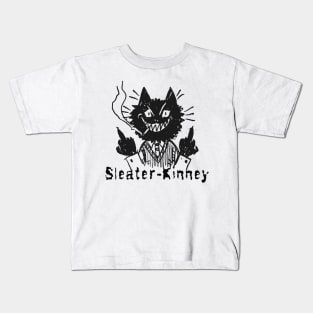 sleater and the bad cat Kids T-Shirt